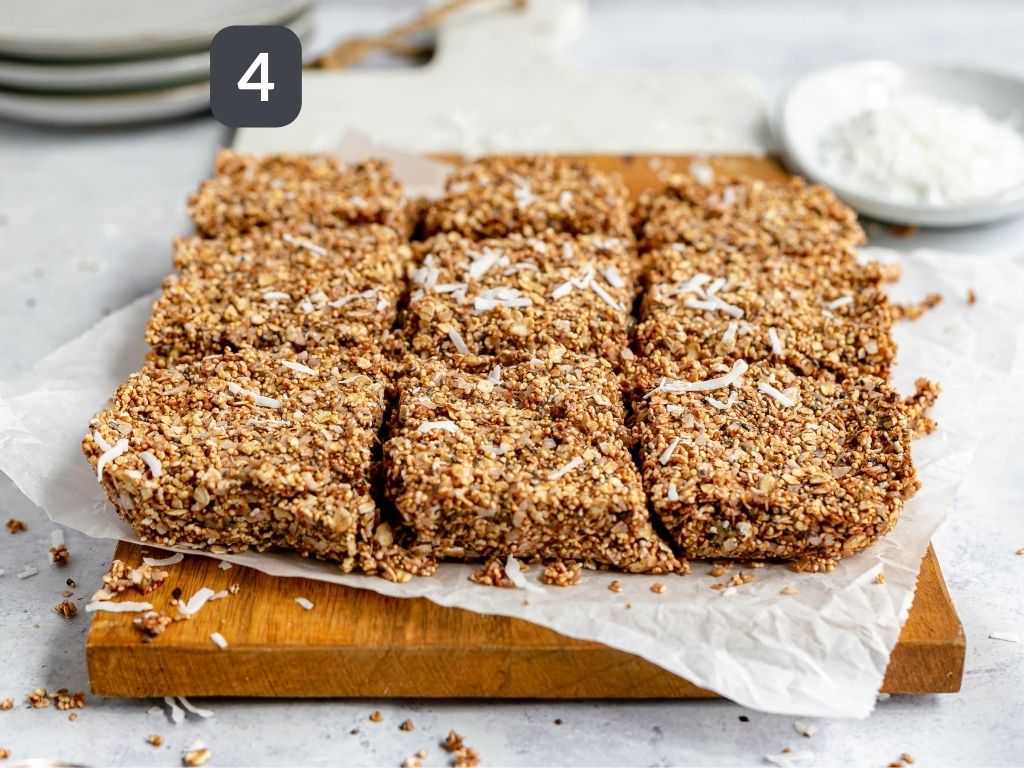 Coconut Pulp Granola Bars